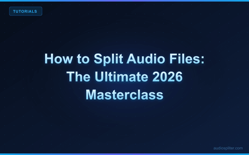 How to Split Audio Files: The Ultimate 2026 Masterclass